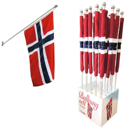 BALKONGFLAGG 150cm M/FESTE  1/20