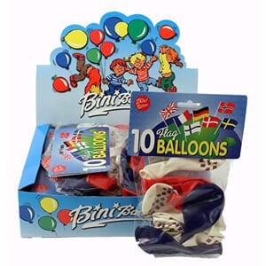 BALLONG 10stk N.FLAGG 1/25/500