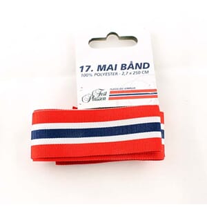 17.MAI BÅND 2,7x250 CM 1/25/50