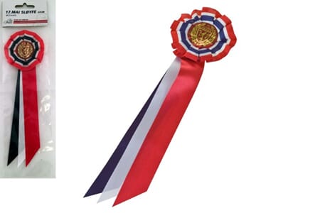 17.MAI SLØYFE/ROSETT 22CM 1/25/50