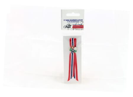 17.MAI SLØYFE M/PINS 12CM.1/12/60
