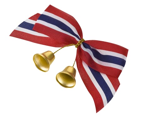 17 MAI SLØYFE 7,6CM BJELLE 1/50