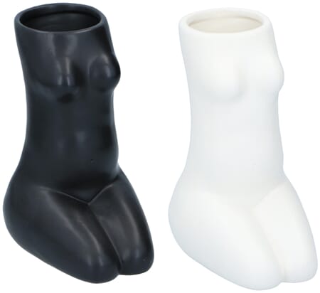VASE PORSELEN 2ASS 21CM 1/6