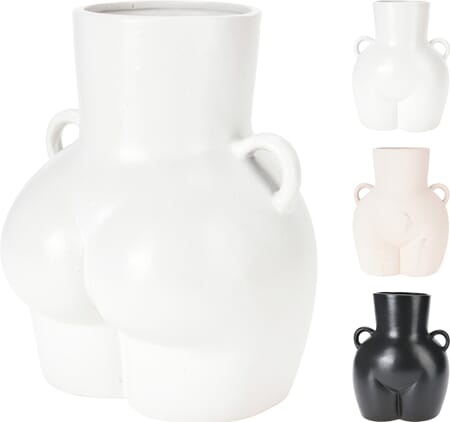 VASE PORSELEN 3ASS 1/6