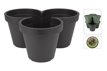 BLOMSTERPOTTE PLAST 3 H20Ø23L44cm 1/10