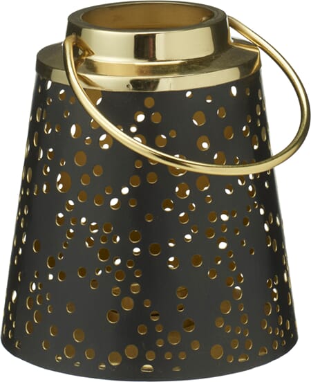 LYSHOLDER METALL SORT 12X13CM 1/12