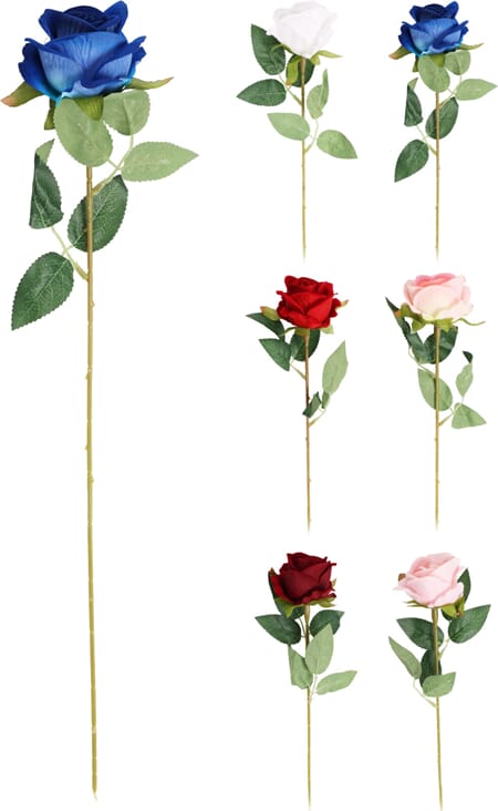 BLOMST ROSE 6ASS 50CM 1/24/48