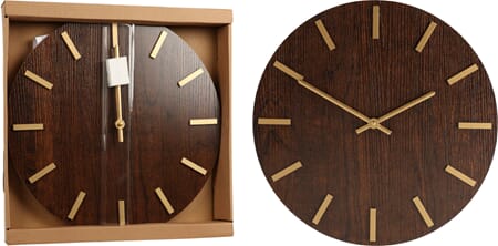 KLOKKE VEGG 40CM 1/5