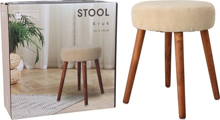 KRAKK HVIT PLYSJ/TRE 1/4