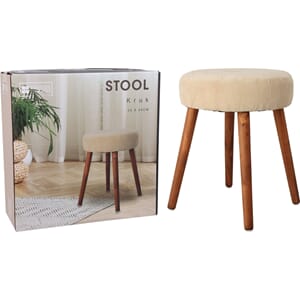 KRAKK HVIT PLYSJ/TRE 1/4