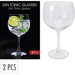 GLASS GIN TONIC 2PK 650ML 1/6