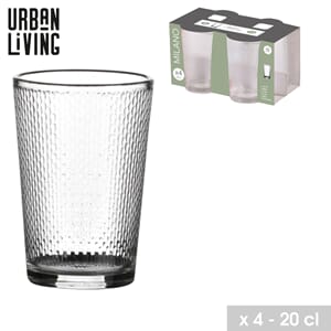 GLASS 4PK. MILANO 20CL. 1/12