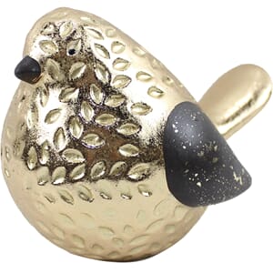 FUGL POLY GULL/SORT 20X14X13CM 1/2/12