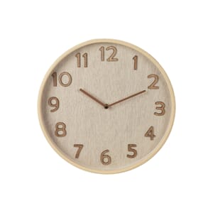 KLOKKE VEGG 38CM TRE 1/6