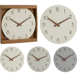 KLOKKE VEGG 3ASS 1/12