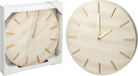 KLOKKE VEGG 30CM 1/6