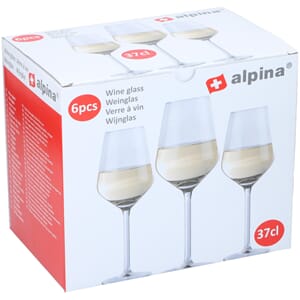 GLASS 6 PK HVITVIN 37CL 1/4