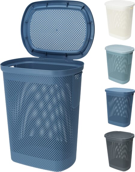 PLAST SKITTENTØYSKURV 60LITER 1/6