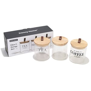 GLASS BOKSESETT 3DEL 13X10CM 1/8