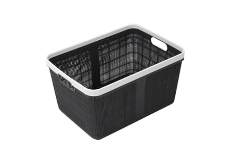 PLAST KURV 34X25X28CM SORT