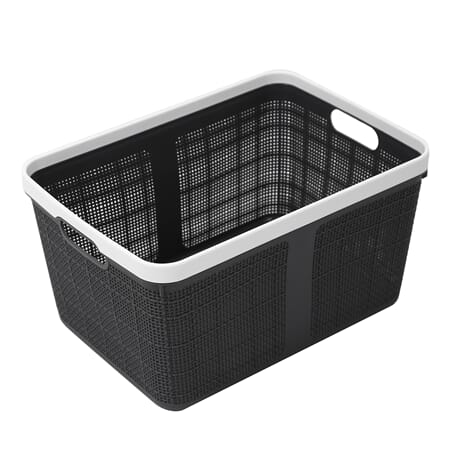 PLAST KURV 25X18X14CM SORT