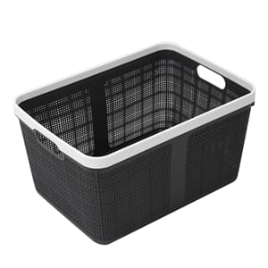 PLAST KURV 25X18X14CM SORT