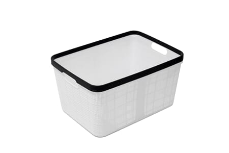 PLAST KURV 30X22X16CM HVIT