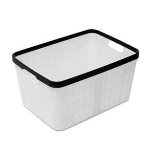 PLAST KURV 25X18X14CM HVIT