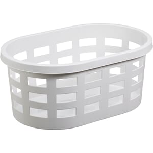 PLAST KLESKURV HVIT  58X39X25cm 1/5