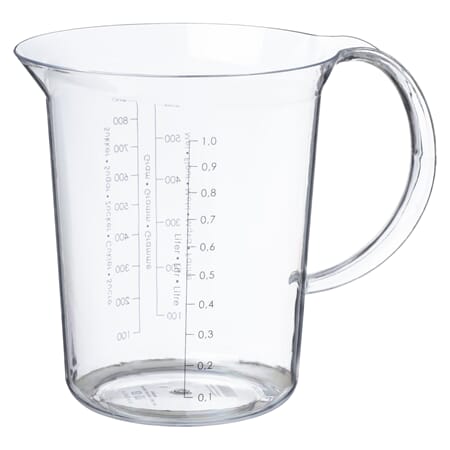 PLAST LITERMÅL 1L 1/6