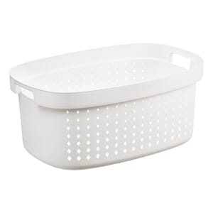 PLAST KLESKURV M/HANK 42L HVIT 1/5