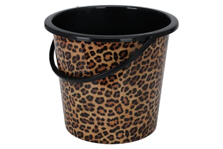 PLAST BØTTE 10L SORT/PANTER 1/12