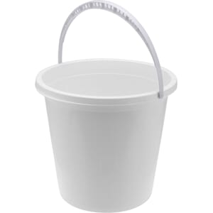 PLAST BØTTE 10L HVIT 1/16