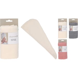 HÅNDKLE HÅR MICROFIBER 55X22CM 1/