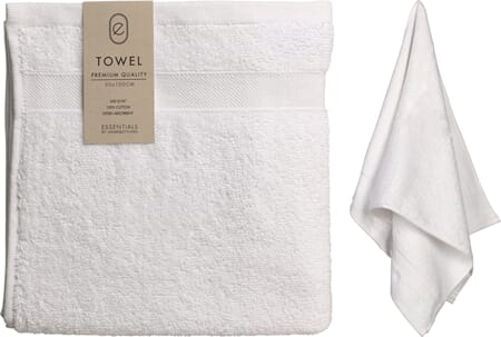 HÅNDKLE DELUXE 100X50CM HVIT 1/12/36