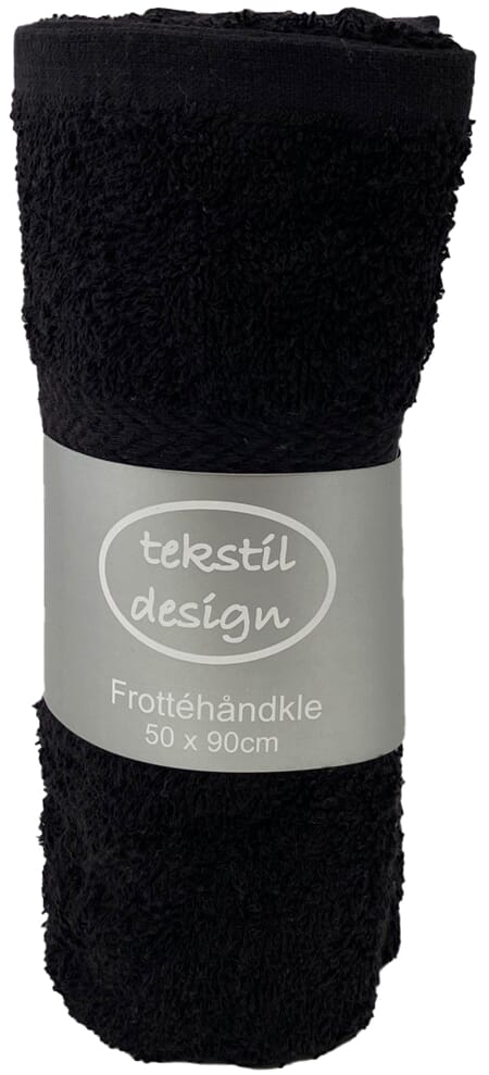 FROTTE HÅNDKLE 50X90 SVART 1/12/72