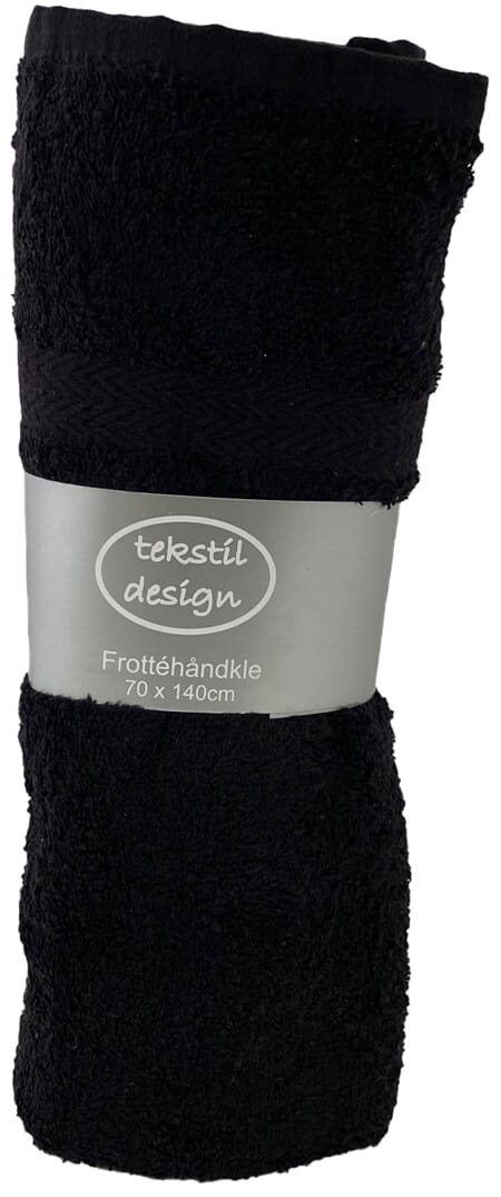FROTTE HÅNDKLE 70x140 SVART 1/6/36