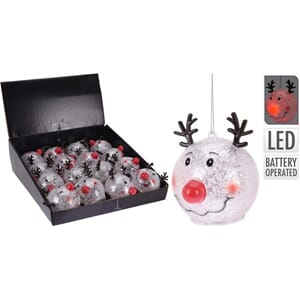 JUL KULE REINSDYR 8CM LED1/16/32