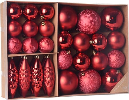 JUL JULEKULER 31PK RØD 1/8