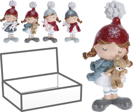 JUL POLY FIGUR 15CM 4ASS 1/12/36