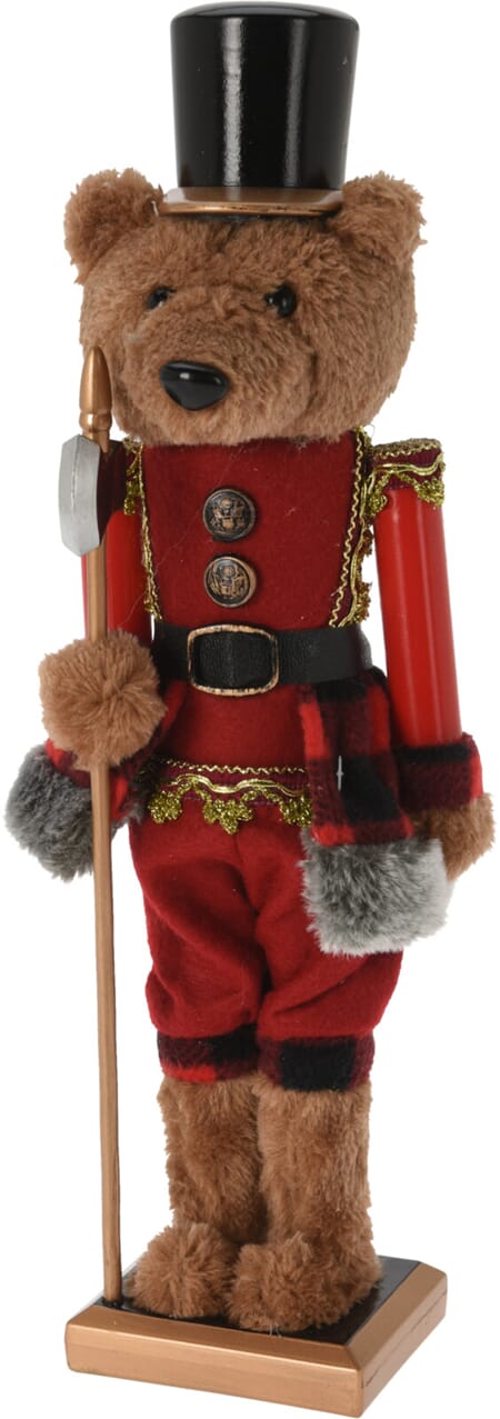 JUL NØTTEKNEKKER BJØRN 38CM 1/12