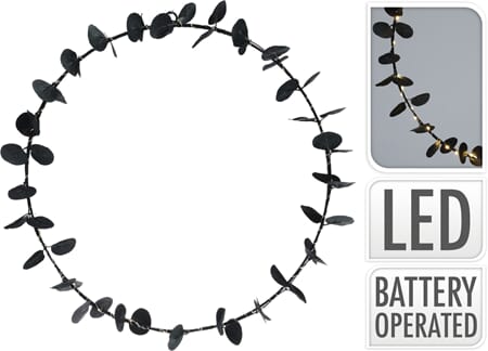 KRANS 40CM SORT  BATTERI 1/12/24