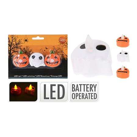 HALLOWEEN LEDLYS 3PK 1/12/48