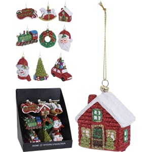 JUL HENGEDEKOR 9CM 9ASS DISPLAY 1/63/126