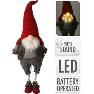 JUL NISSE 160CM M/LYD OG LYS 1/1