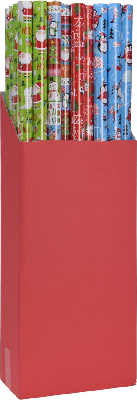 JUL JULEPAPIR 100X500CM 1/40 DISPLAY