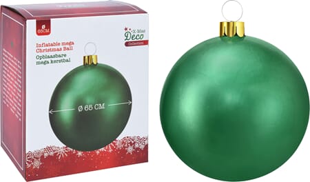 JUL KULE OPPBLÅS 65CM GRØNN 1/12