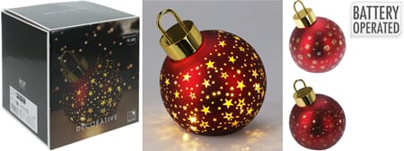 JUL KULE DEKOR 15CM LEDLYS 1/8
