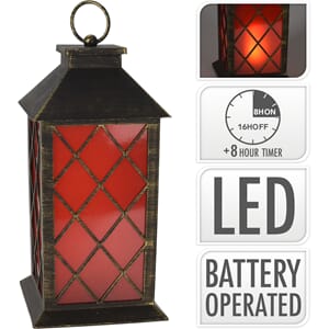 LYKT BATTERI FLAMMELYS 28CM 1/6