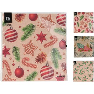 JUL SERVIETT 3ASS 1/40